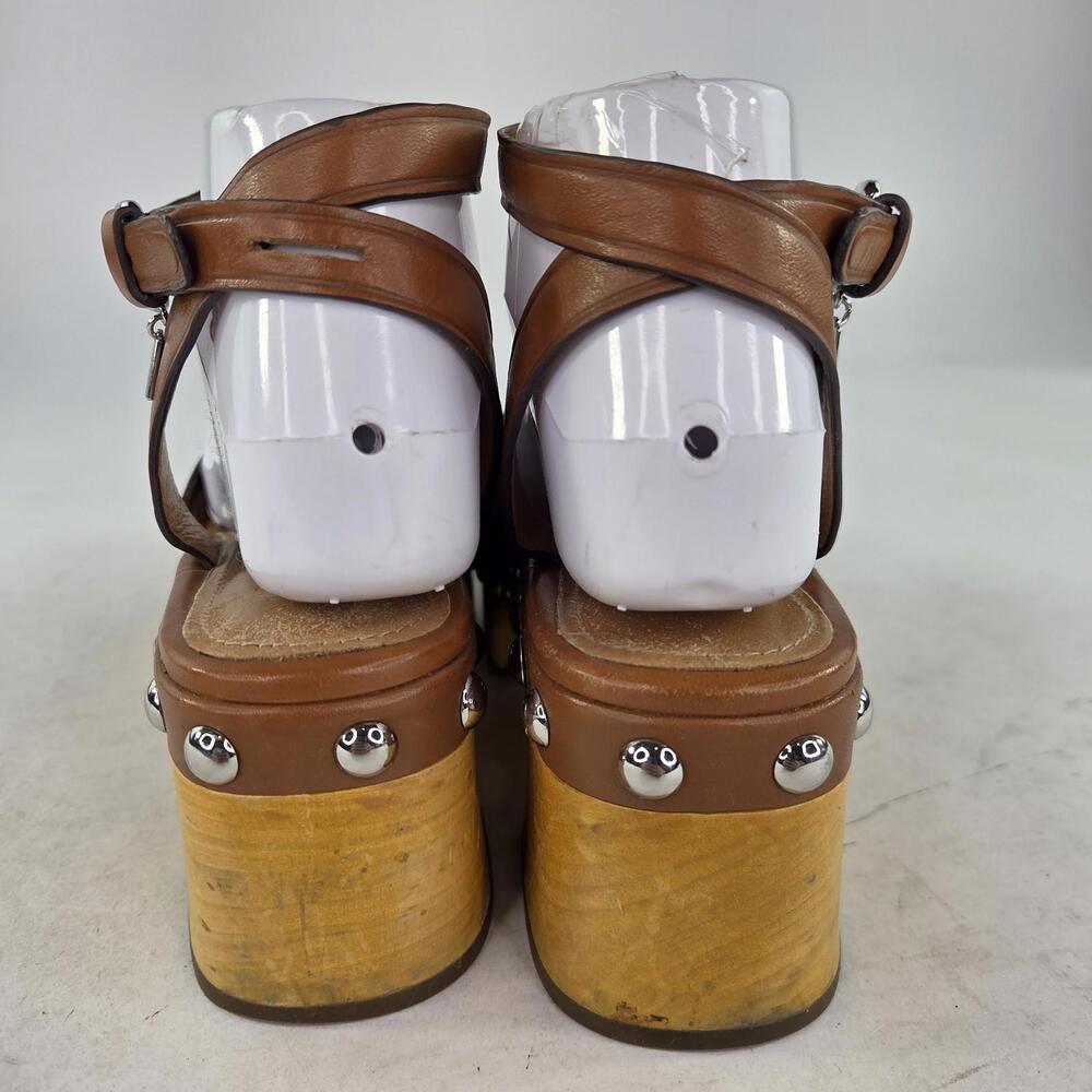 Coach Astor Studded Platform Wedge Sandals Heels 7 B - Picture 5 of 11